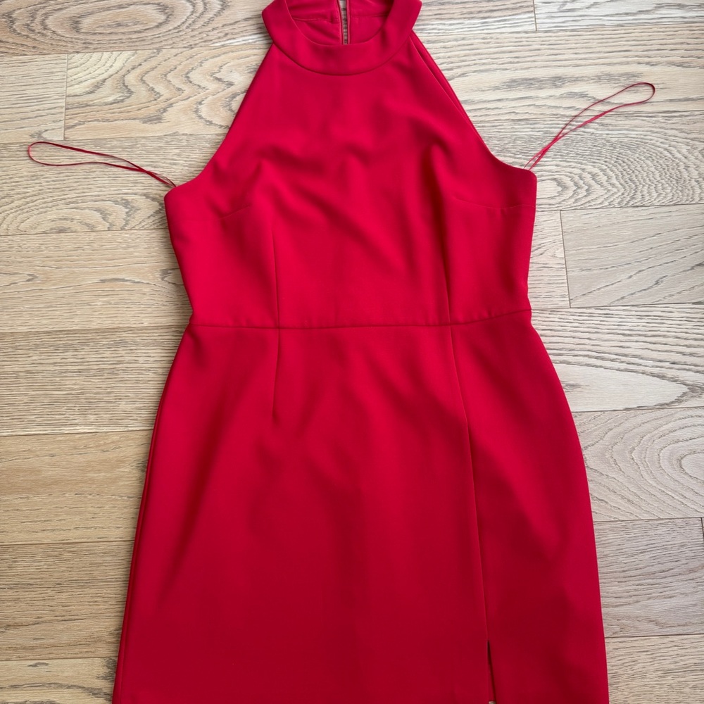 French Connection Vibrant Red Dress - image 3